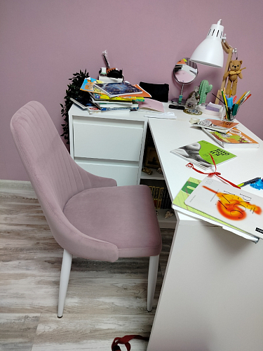 Стул на металлокаркасе Kora dark gray / black фото покупателя 186