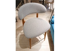 Полубарный стул Lucas 3 букле терракотовый / орех из шоурума 1