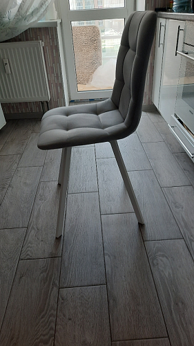 Стул на металлокаркасе Чилли бежевый / белый каркас фото покупателя 812