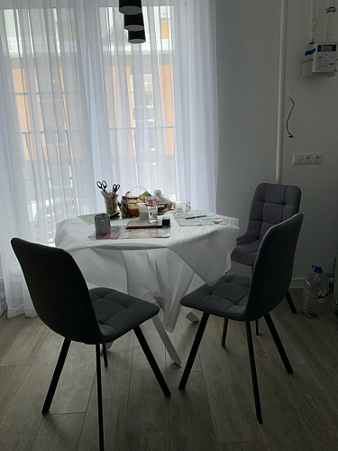 Стул на металлокаркасе Чилли бирюзовый / черный фото покупателя 1052