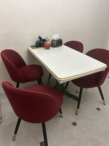 Стул на металлокаркасе Gabi 1 light purple / black фото покупателя 606