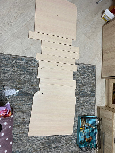 Стол-книжка СтК6 венге / дуб молочный высота 54 см фото покупателя 101