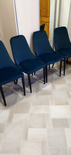 Стул на металлокаркасе Kora gray / black фото покупателя 62