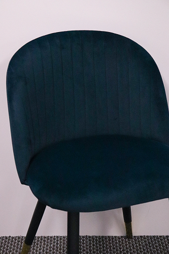 Стул на металлокаркасе Gabi green / black из шоурума 2