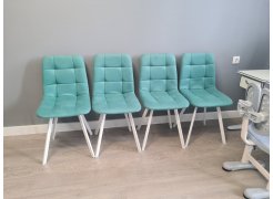 Стул на металлокаркасе Чилли горчичный / белый фото покупателя 570