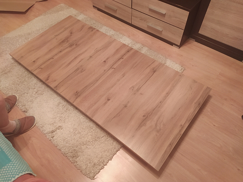 Стол раскладной Колон Лофт 120 32 мм дуб галифакс табако / черный матовый фото покупателя 176