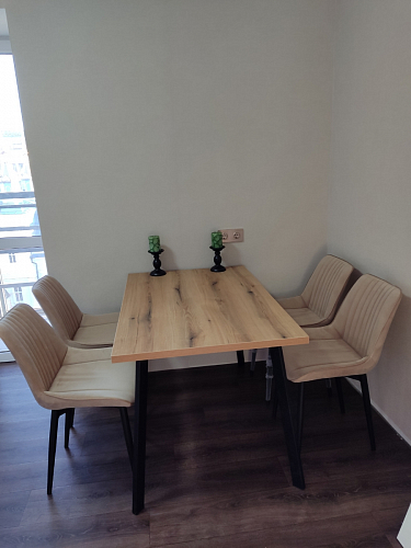 Стул на металлокаркасе Седа К кирпичный / черный фото покупателя 40