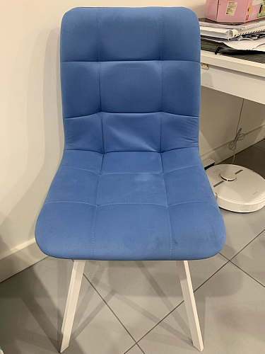 Стул на металлокаркасе Чилли темно-серый / черный каркас фото покупателя 417