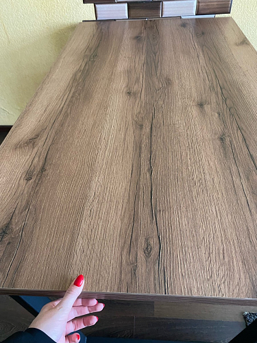 Стол Лота Лофт 140 25 мм черный матовый / бетон фото покупателя 121