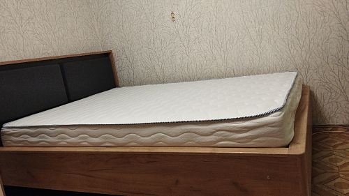 Двуспальная кровать Клауд 160х200 парящая дуб крафт золотой / антрацит фото покупателя 555