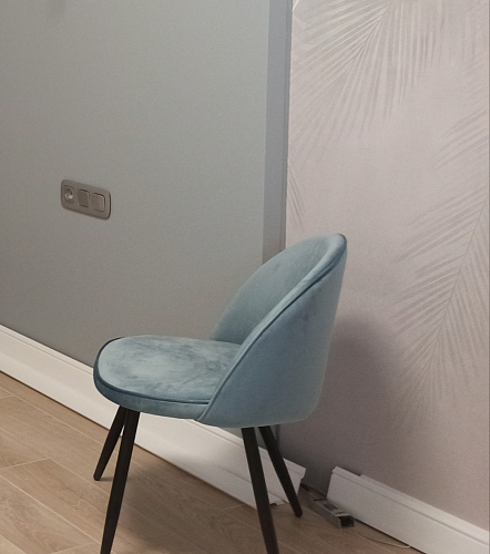 Стул на металлокаркасе Dodo blue фото покупателя 85