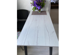 Стол Тринити Лофт 120 32 мм бетон / черный матовый фото покупателя 576