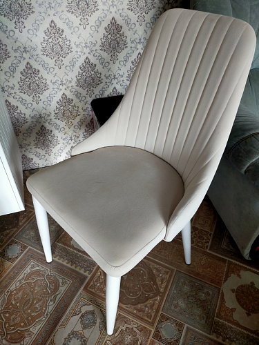 Стул на металлокаркасе Kora beige / black фото покупателя 199