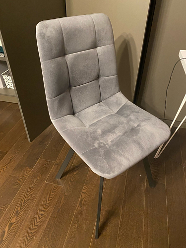 Стул на металлокаркасе Чилли зеленый / черный фото покупателя 837