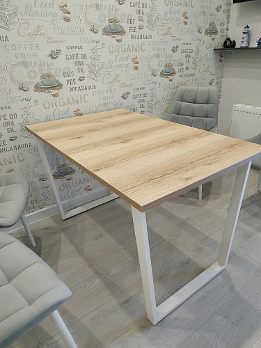 Стол Лота Лофт 120 32 мм бетон / черный матовый фото покупателя 478