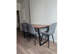 Стол Лота Лофт 140 25 мм юта / белый матовый фото покупателя 442