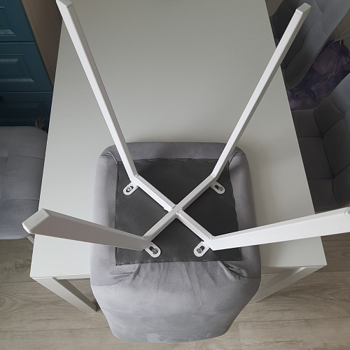 Стул на металлокаркасе Чилли К черный / зеленый фото покупателя 288