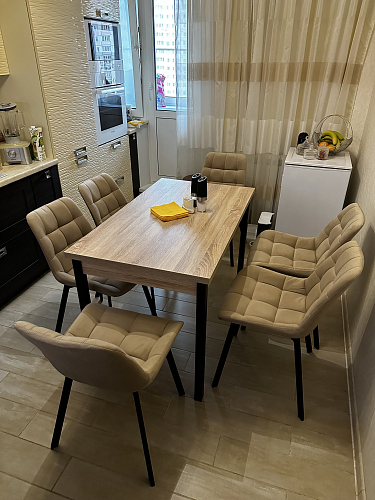 Стол Оригон делано / черный матовый фото покупателя 51