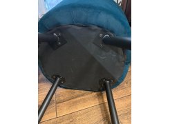 Стул на металлокаркасе Gabi 1 бежевый / черный с серебряными наконечниками фото покупателя 639