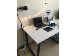 Стол Лота Лофт 140 25 мм юта / белый матовый фото покупателя 226