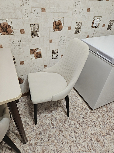 Стул на металлокаркасе Kora light purple / black фото покупателя 360