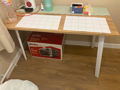 Стол Тринити Лофт 140 25 мм дуб делано темный / белый фото покупателя 162