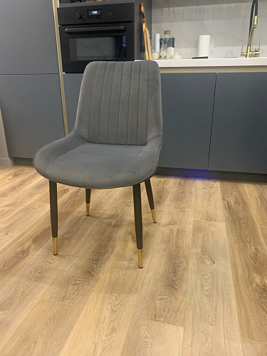 Стул на металлокаркасе Seda 1 green / gold / black фото покупателя 51