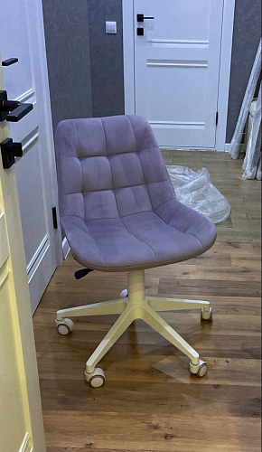 Кресло Келми 1  / AV 245 белый каркас синий микровелюр (neo 25) фото покупателя 42