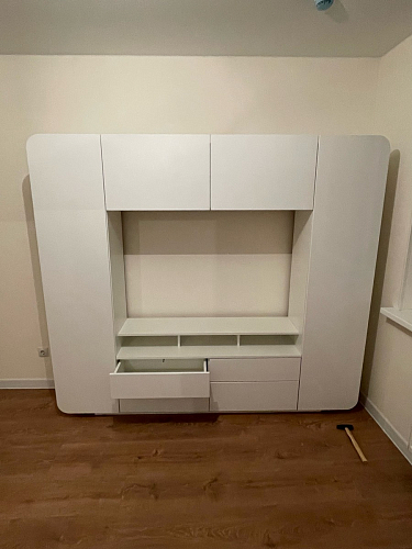 Готовая гостиная Румба белый / белый глянец  - Уцененный экземпляр фото покупателя 129