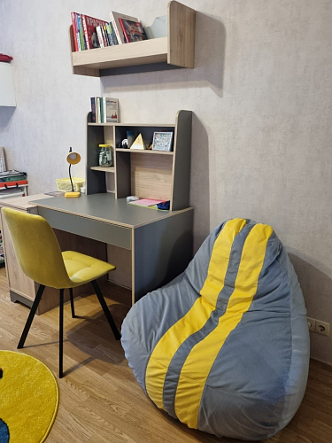 Стул на металлокаркасе Чилли синий / белый фото покупателя 966