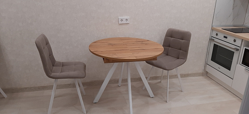 Стул на металлокаркасе Чилли К черный / зеленый фото покупателя 81