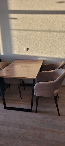 Деревянный стол Лота Лофт 120x75 дуб крафт табачный / черный матовый фото покупателя 842