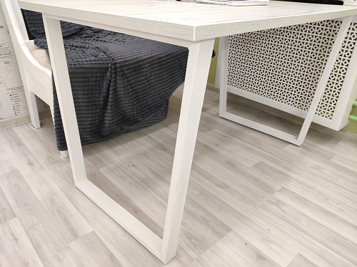 Деревянный стол Лота Лофт 140х80 черный матовый / бетон светлый фото покупателя 372