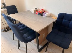 Стол Лота Лофт 140 25 мм юта / белый матовый фото покупателя 208