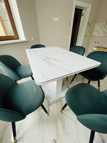 Стул на металлокаркасе Gabi 1 light purple / black / gold фото покупателя 152