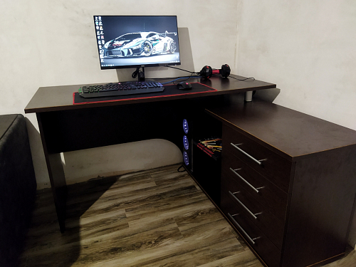 Компьютерный стол КСТ-109Л венге фото покупателя 67