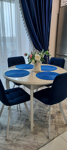 Стул на металлокаркасе Чилли зеленый / черный фото покупателя 1071