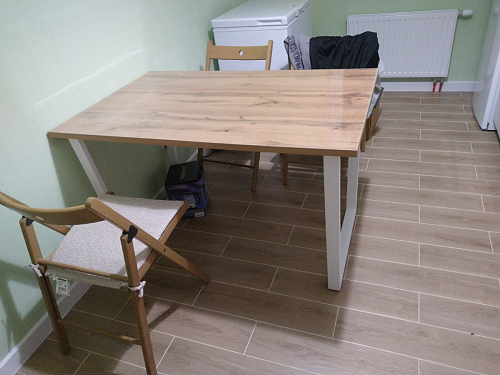 Стол раскладной Лота Лофт 120 25 мм юта / черный матовый фото покупателя 944