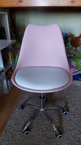 Компьютерное кресло Kolin с подушкой clear / white фото покупателя 389