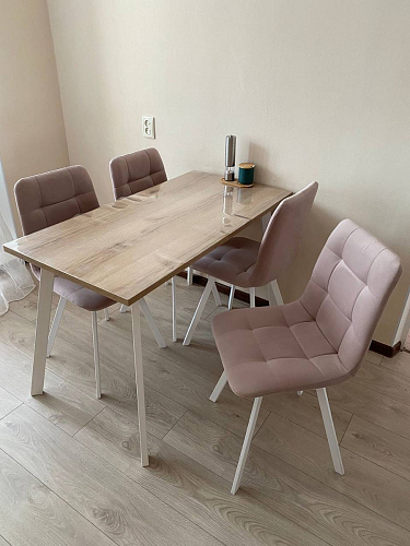 Комплект стульев Чилли 4 шт темно-серый / черный фото покупателя 242