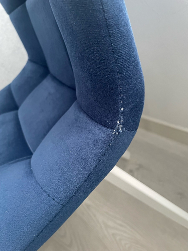 Стул на металлокаркасе Чилли синий / белый фото покупателя 777