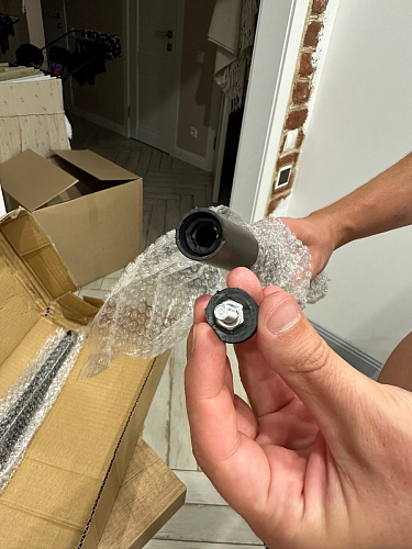 Стул на металлокаркасе Gabi dark beige / black / silver фото покупателя 643