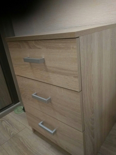 Тумба Хай-тек 420 с тремя ящиками дуб сонома фото покупателя 12