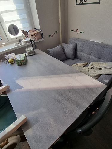 Деревянный стол Лота Лофт 120х75 белый матовый / дуб крафт золотой фото покупателя 964