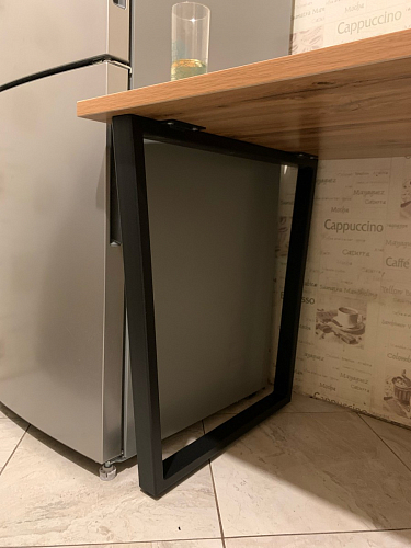 Стол Лота Лофт 140 25 мм черный матовый / бетон фото покупателя 877