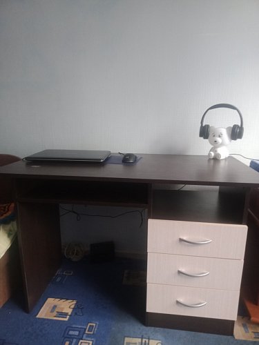 Стол письменный Бриз МДФ волна лайм / ясень светлый фото покупателя 74