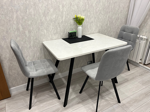 Комплект стульев Чилли 2 шт бежевый / черный фото покупателя 147