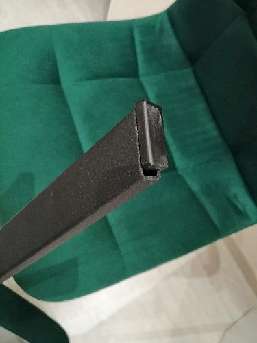 Стул на металлокаркасе Чилли черный / зеленый фото покупателя 1068