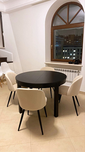 Стул на металлокаркасе Gabi beige / black / gold фото покупателя 927