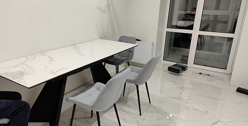 Керамический стол Ливи 140(200)х80х78 patagonia bronze / черный фото покупателя 9